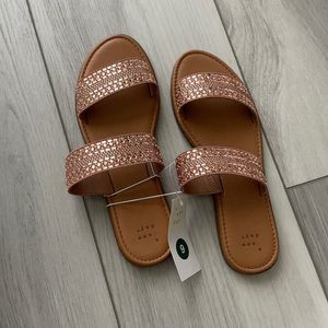 A New Day Kersha Size 9 - Rose Gold Sandals